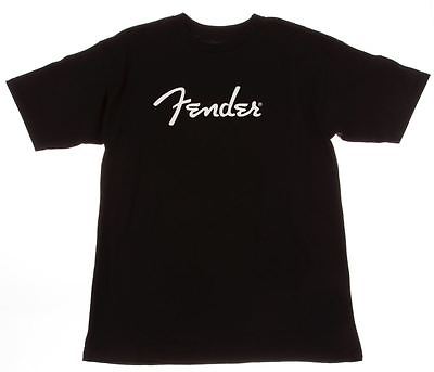 Fender T-shirt 'Spaghetti Logo' - Zwart L