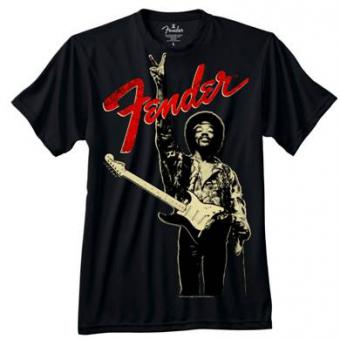 Fender T-shirt 'Hendrix Peace Sign' - Zwart M
