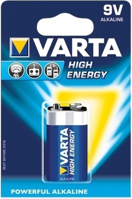 Varta High Energy Alkaline 9V batterij